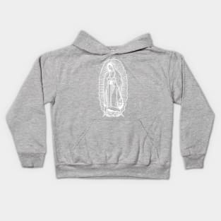 Digital illustration of Our Lady of Guadalupe Kids Hoodie